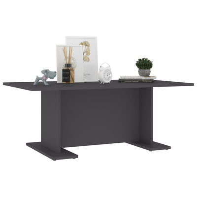 Coffee Table Grey 103.5x60x40 cm Chipboard