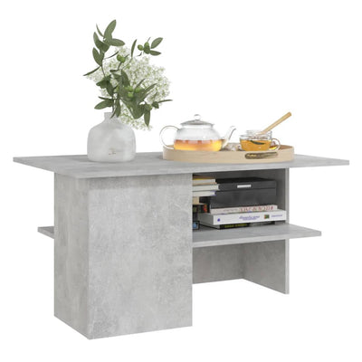 Coffee Table Concrete Grey 90x60x46.5 cm Engineered Wood