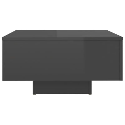 Coffee Table High Gloss Grey 60x60x31.5 cm Chipboard - Payday Deals