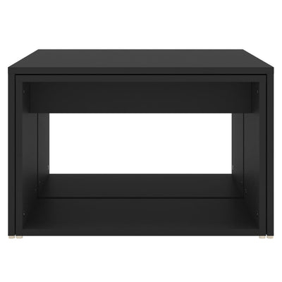 3 Piece Nesting Coffee Table Set Black 60x60x38 cm Chipboard - Payday Deals