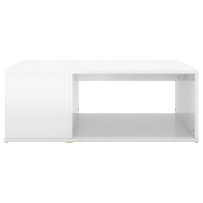 Coffee Table High Gloss White 90x67x33 cm Chipboard - Payday Deals
