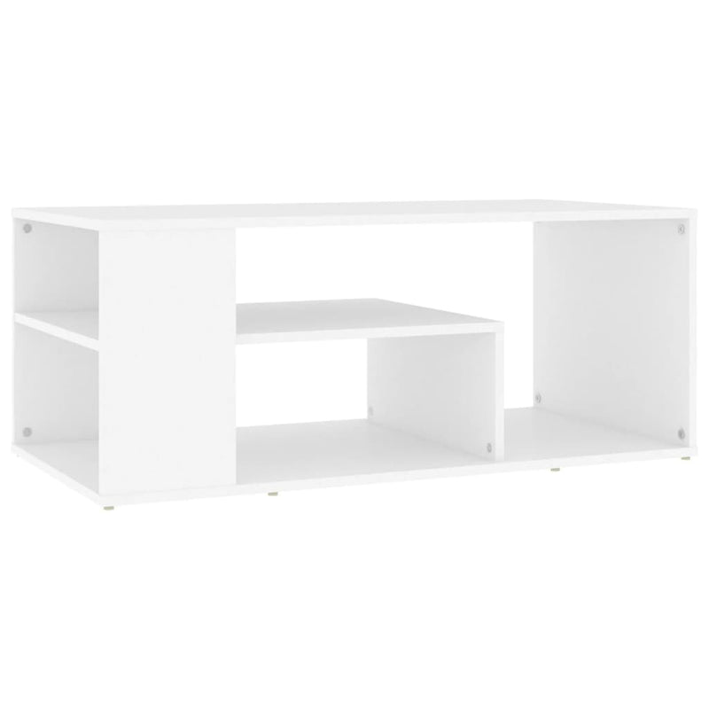 Coffee Table White 100x50x40 cm Chipboard - Payday Deals