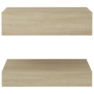 Bedside Cabinets 2 pcs Sonoma Oak 60x35 cm Engineered Wood