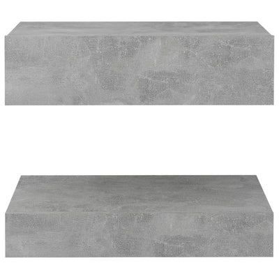 Bedside Cabinet Concrete Grey 60x35 cm Engineered Wood