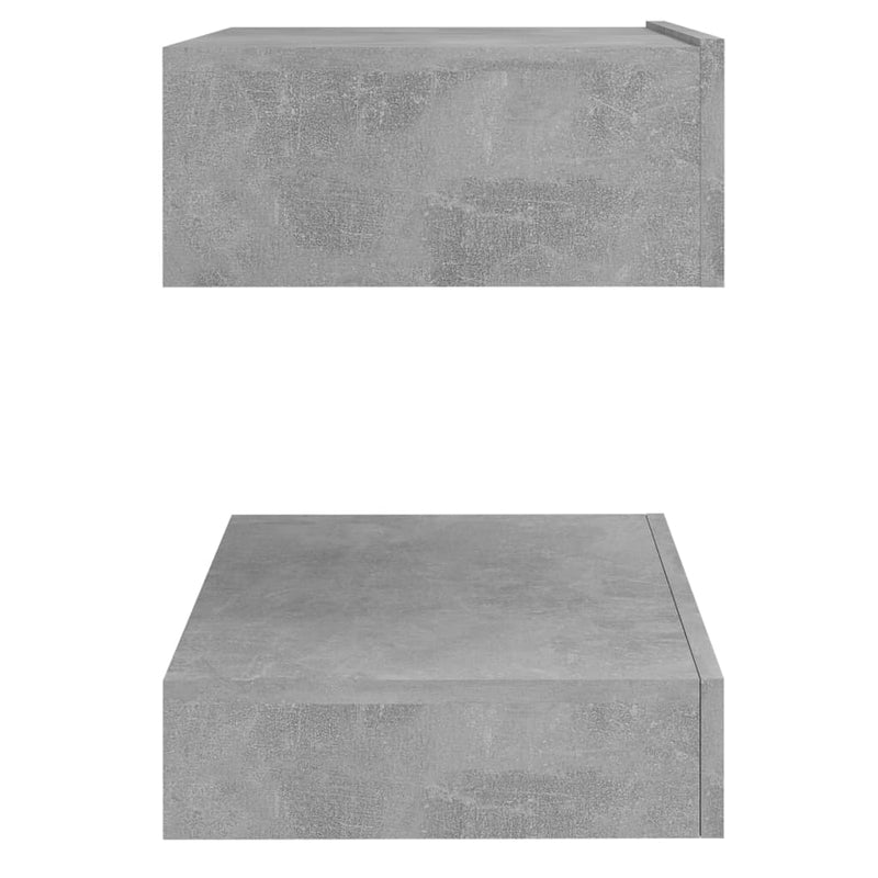 Bedside Cabinet Concrete Grey 60x35 cm Engineered Wood