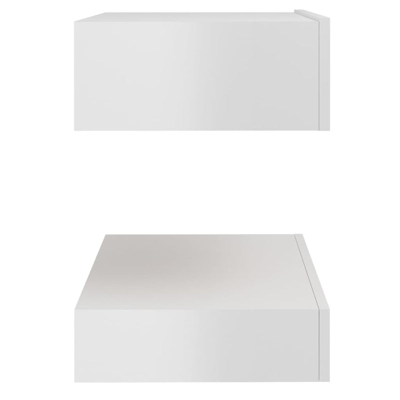 Bedside Cabinet High Gloss White 60x35 cm Engineered Wood