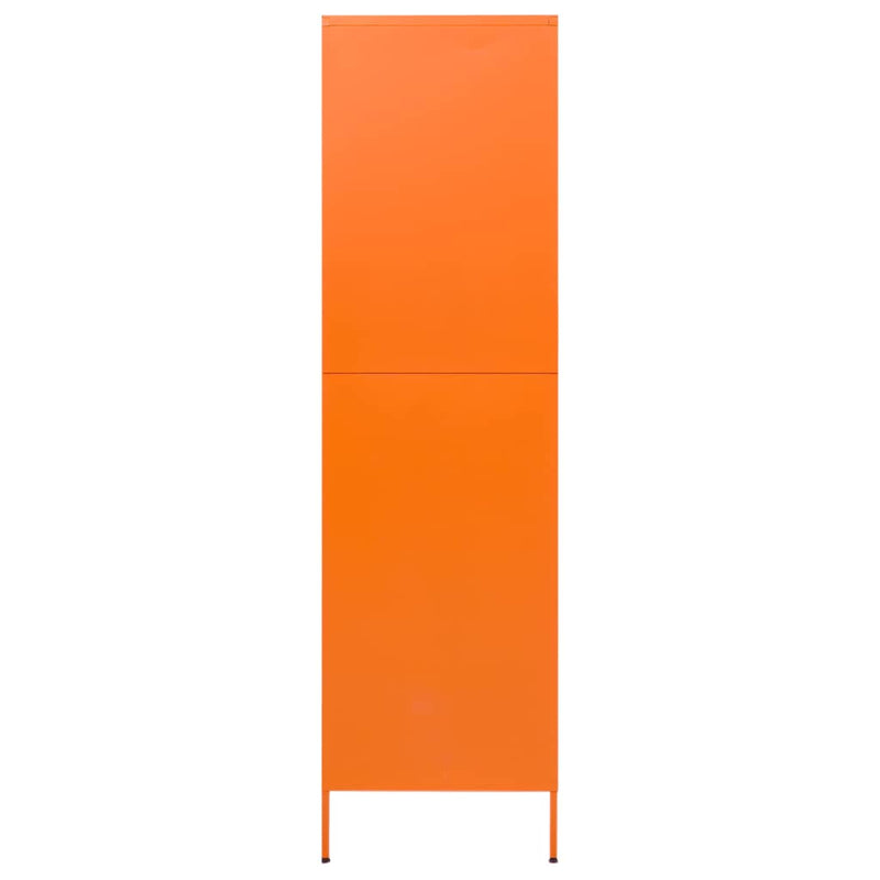 Wardrobe Orange 90x50x180 cm Steel