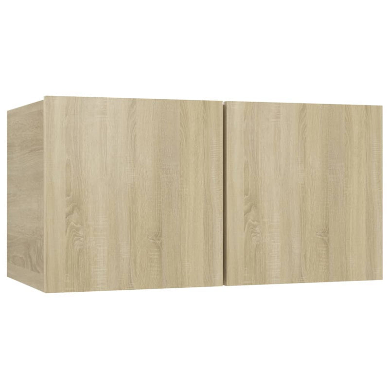 7 Piece TV Cabinet Set Sonoma Oak Engineered Wood