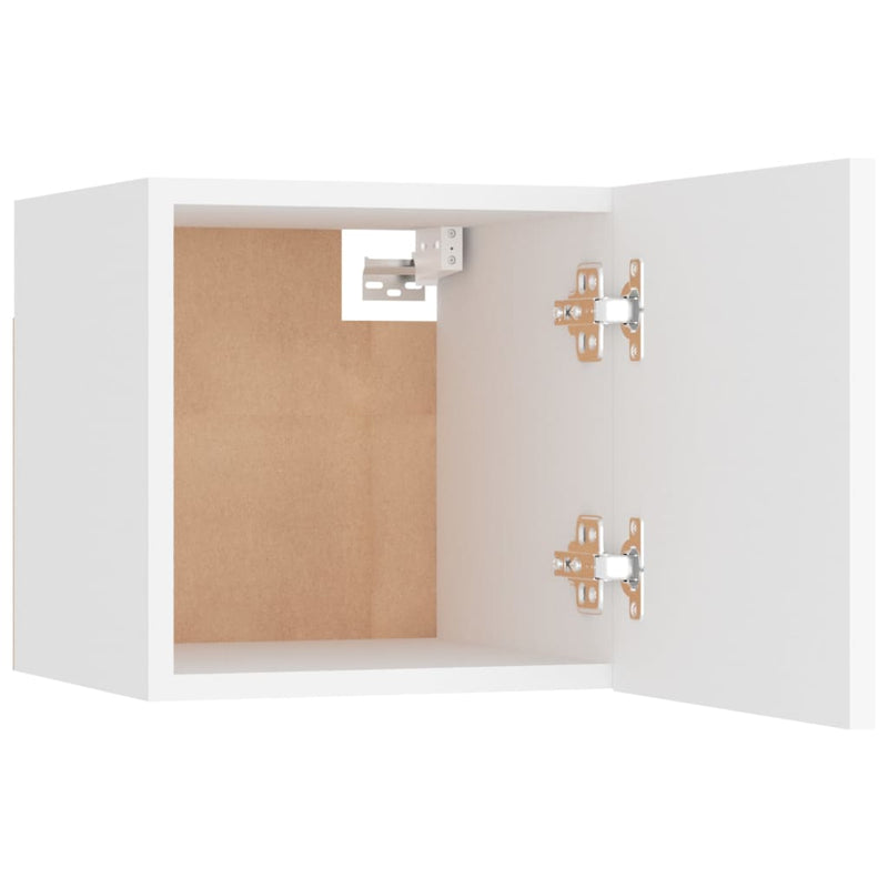 Bedside Cabinets 2 pcs White 30.5x30x30 cm Engineered Wood