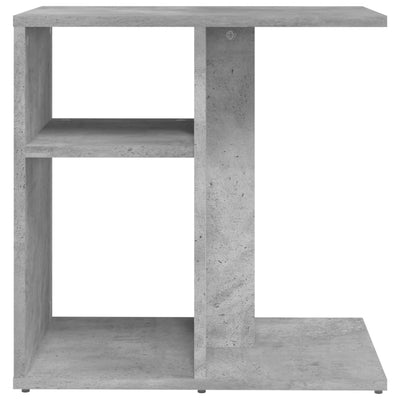 Side Table Concrete Grey 50x30x50 cm Chipboard