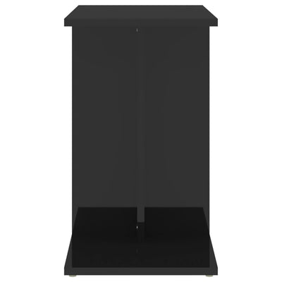 Side Table High Gloss Black 50x30x50 cm Chipboard