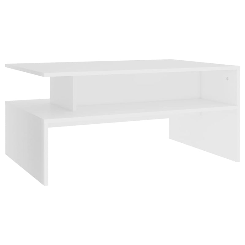Coffee Table White 90x60x42.5 cm Engineered Wood