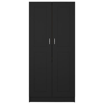 Wardrobe Black 82.5x51.5x180 cm Chipboard