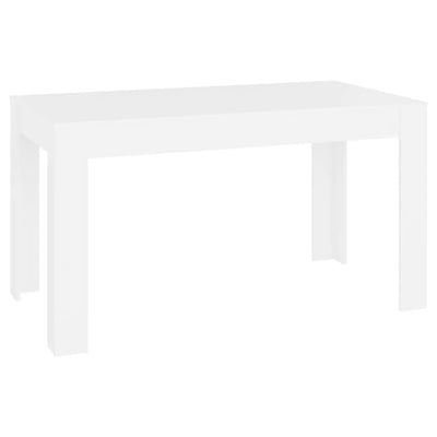 Dining Table White 140x74.5x76 cm Chipboard