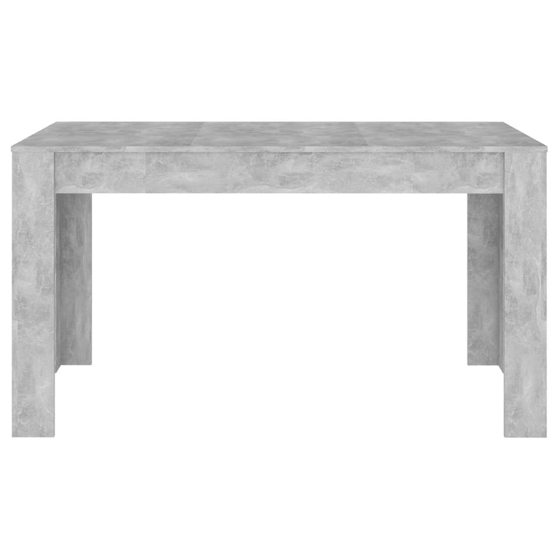 Dining Table Concrete Grey 140x74.5x76 cm Chipboard