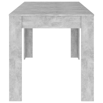 Dining Table Concrete Grey 140x74.5x76 cm Chipboard