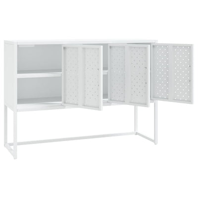 Sideboard White 105x35x75 cm Steel