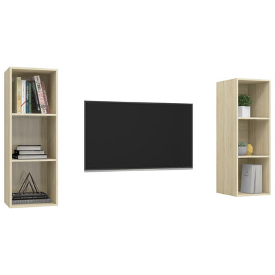 Wall-mounted TV Cabinets 2 pcs Sonoma Oak Engineered Wood