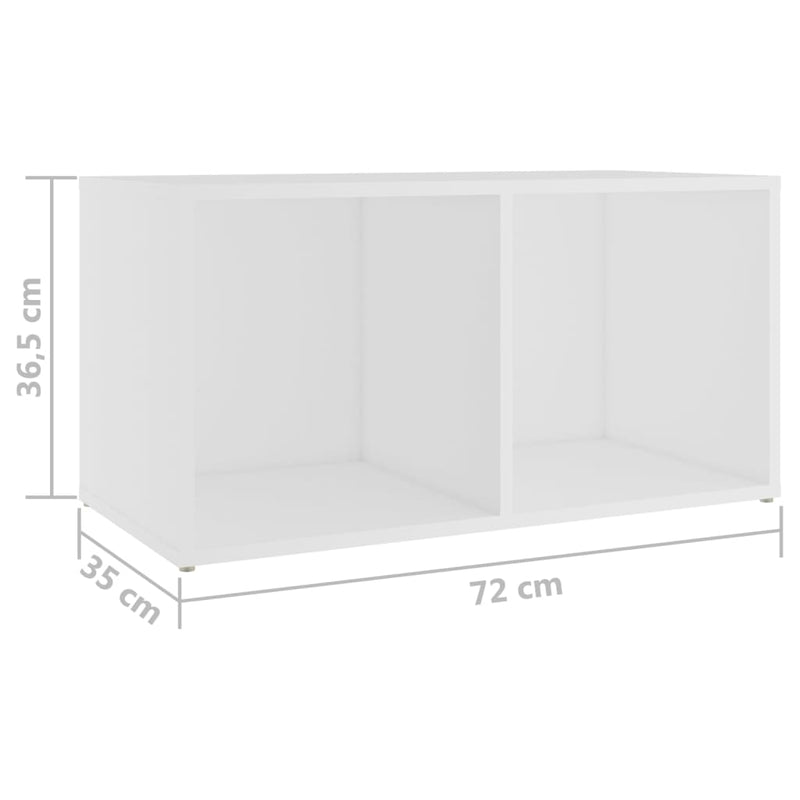 TV Cabinets 2 pcs White 72x35x36.5 cm Engineered Wood