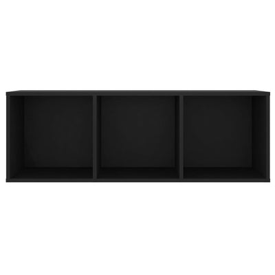 TV Cabinets 2 pcs Black 107x35x37 cm Engineered Wood