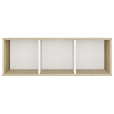 TV Cabinets 2 pcs White & Sonoma Oak 107x35x37 cm Engineered Wood