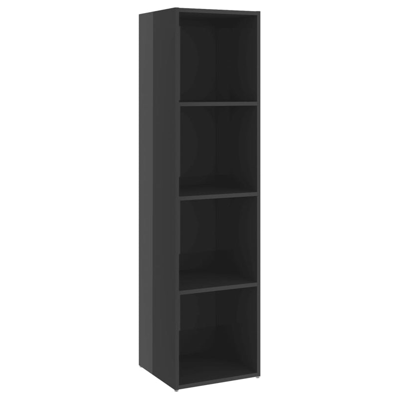TV Cabinets 2 pcs High Gloss Grey 142.5x35x36.5 cm Engineered Wood