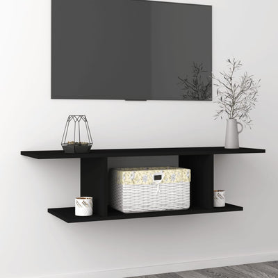 Wall Mounted TV Cabinet Black 103x30x26.5 cm - Payday Deals