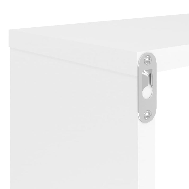 Wall Cube Shelves 6 pcs White 80x15x26.5 cm Chipboard