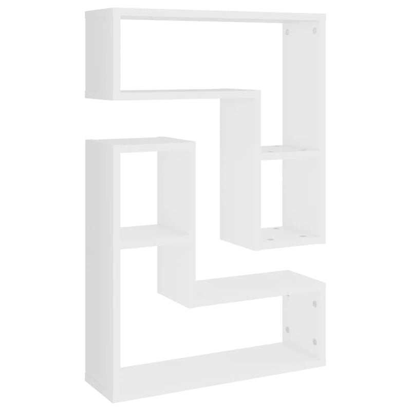 Wall Shelves 2 pcs White 50x15x50 cm Engineered Wood