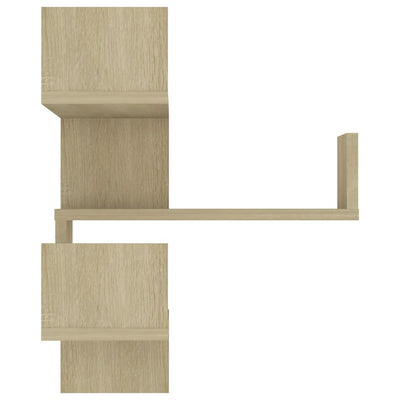 Wall Corner Shelves 2 pcs Sonoma Oak 40x40x50 cm Chipboard