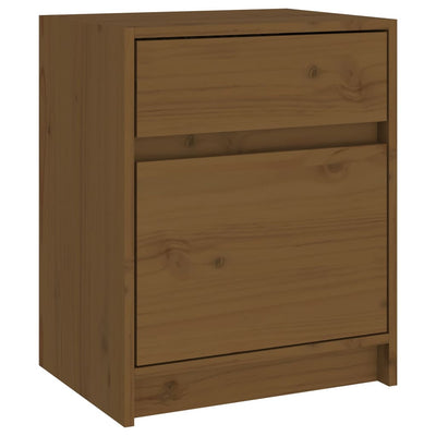 Bedside Cabinet Honey Brown 40x31x50 cm Solid Pinewood