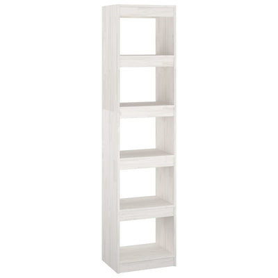 Book Cabinet/Room Divider White 40x30x167.5 cm Solid Pinewood