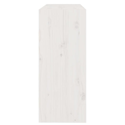 Book Cabinet/Room Divider White 80x30x71.5 cm Solid Wood Pine