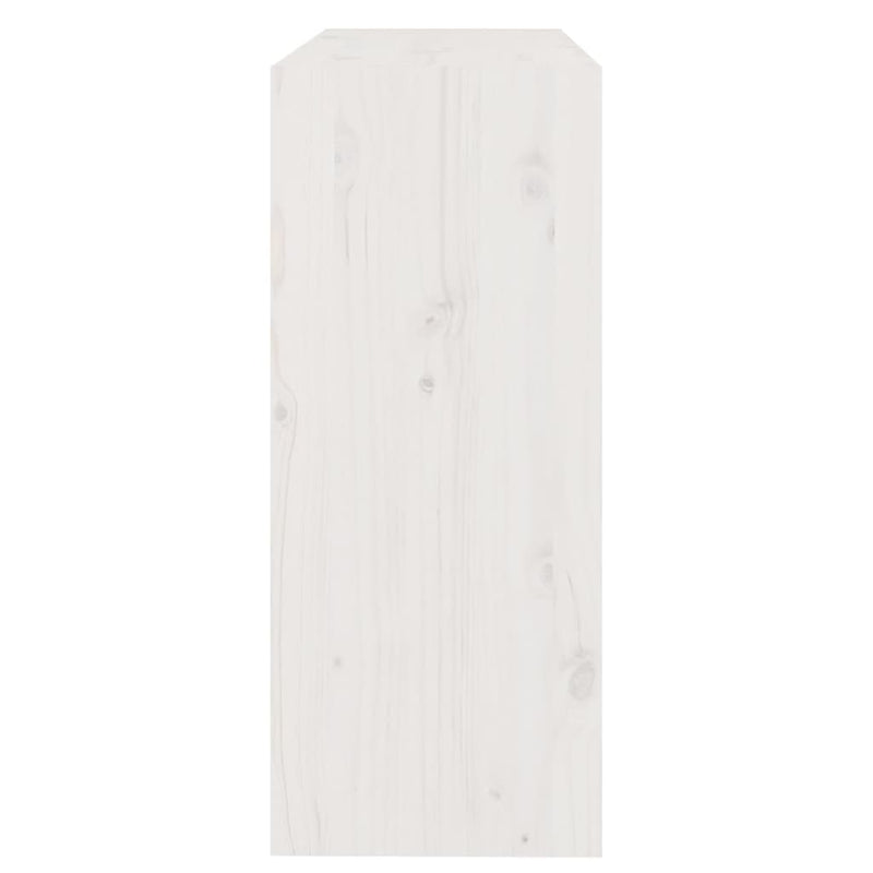Book Cabinet/Room Divider White 80x30x71.5 cm Solid Wood Pine
