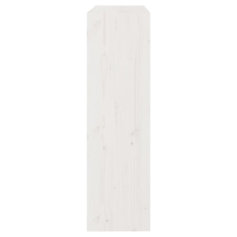 Book Cabinet/Room Divider White 80x30x103.5 cm Solid Wood Pine