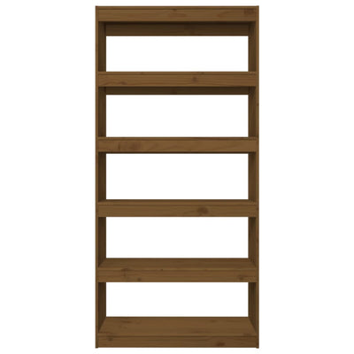 Book Cabinet/Room Divider Honey Brown 80x30x167.4 cm Wood Pine