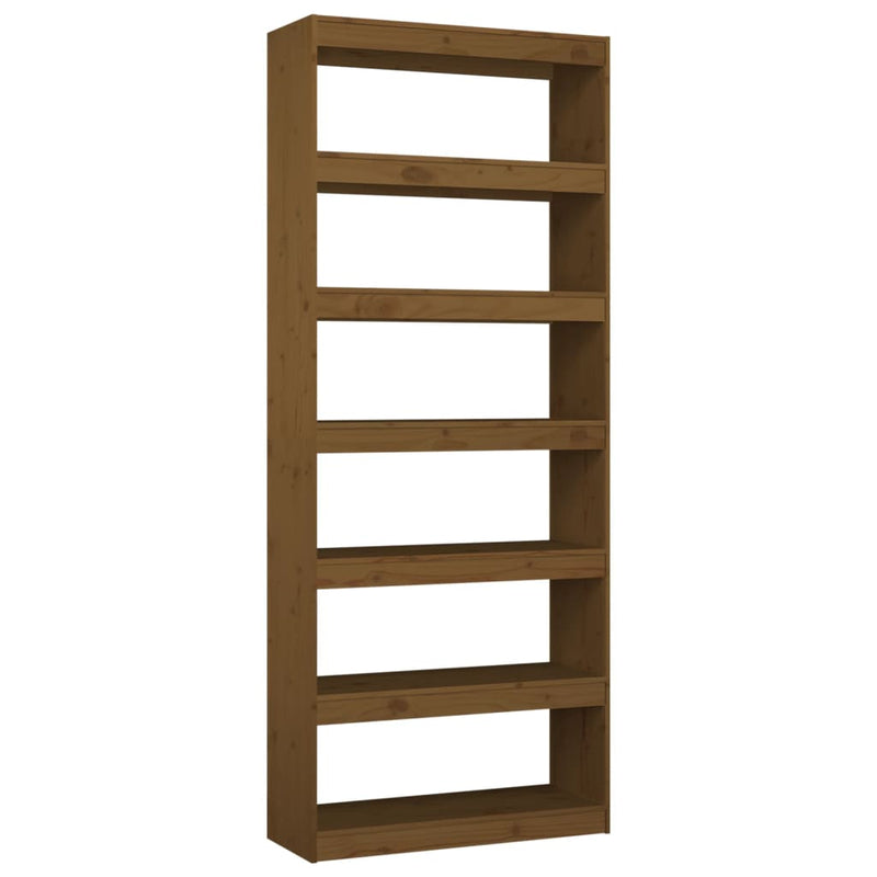 Book Cabinet/Room Divider Honey Brown 80x30x199.5 cm Wood Pine