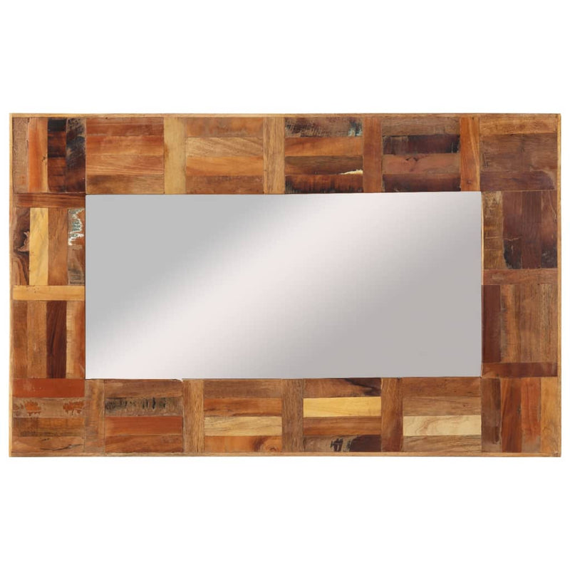Wall Mirror Solid Wood Reclaimed 50x80 cm