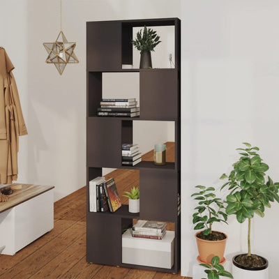 Book Cabinet Room Divider Grey 60x24x155 cm Chipboard