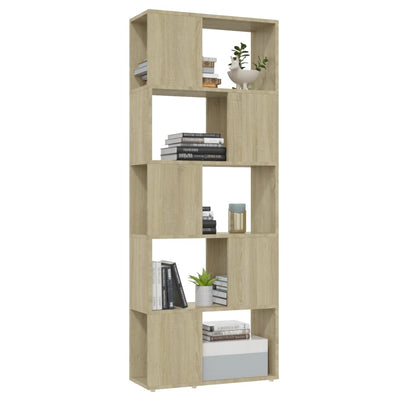 Book Cabinet Room Divider Sonoma Oak 60x24x155 cm