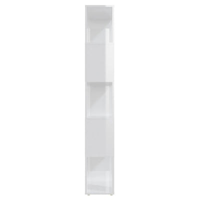 Book Cabinet Room Divider High Gloss White 60x24x155 cm