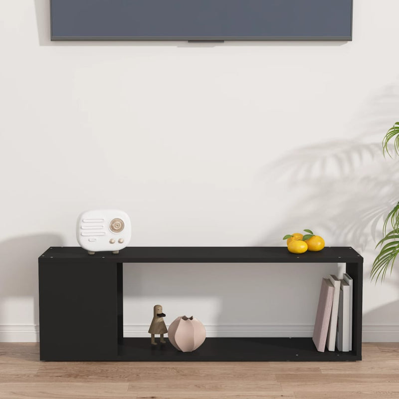 TV Cabinet Black 100x24x32 cm Engineered Wood