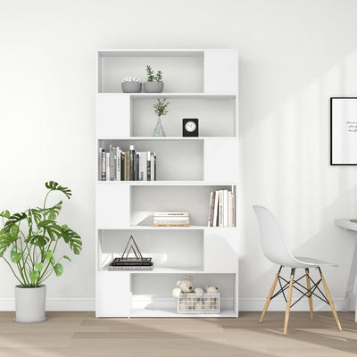 Book Cabinet Room Divider White 100x24x188 cm