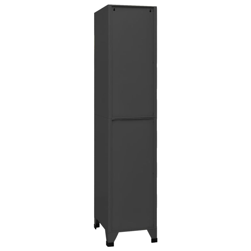 Locker Cabinet Anthracite 38x45x180 cm Steel
