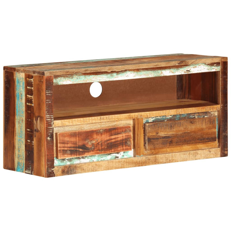 TV Cabinet 88x30x40 cm Solid Wood Reclaimed