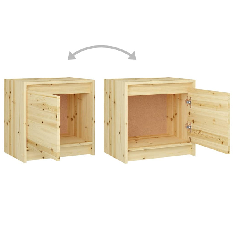 Bedside Cabinets 2 pcs 40x30.5x40 cm Solid Firwood