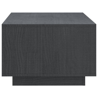 Coffee Table Grey 110x50x33.5 cm Solid Pinewood
