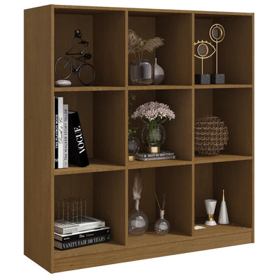 Book Cabinet/Room Divider Honey Brown 104x33.5x110 cm Pinewood