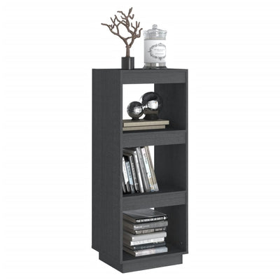Book Cabinet/Room Divider Grey 40x35x103 cm Solid Pinewood