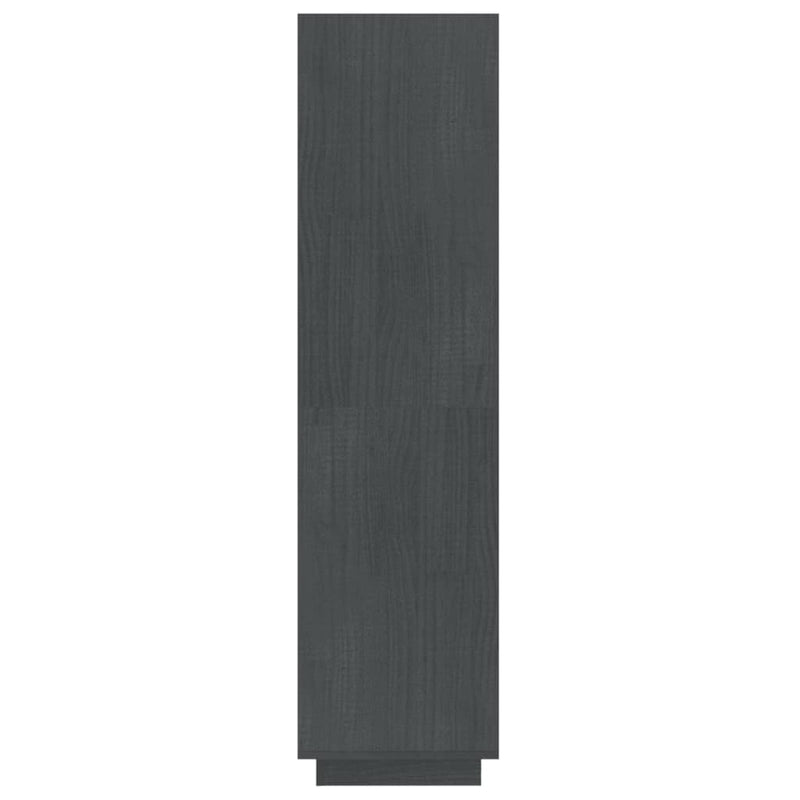 Book Cabinet/Room Divider Grey 40x35x135 cm Solid Pinewood